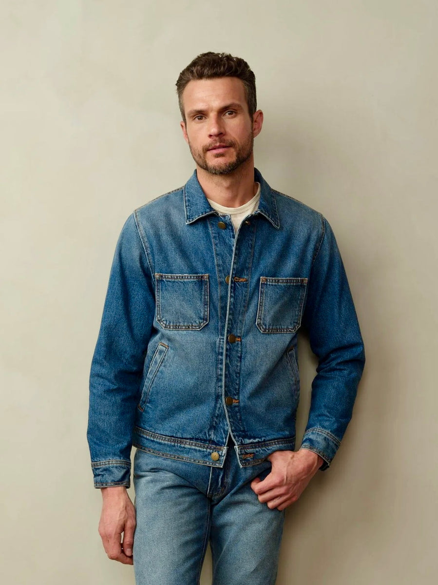 Cody Japanese Denim Jacket - Berlin Blue – Iron Pyrite Production