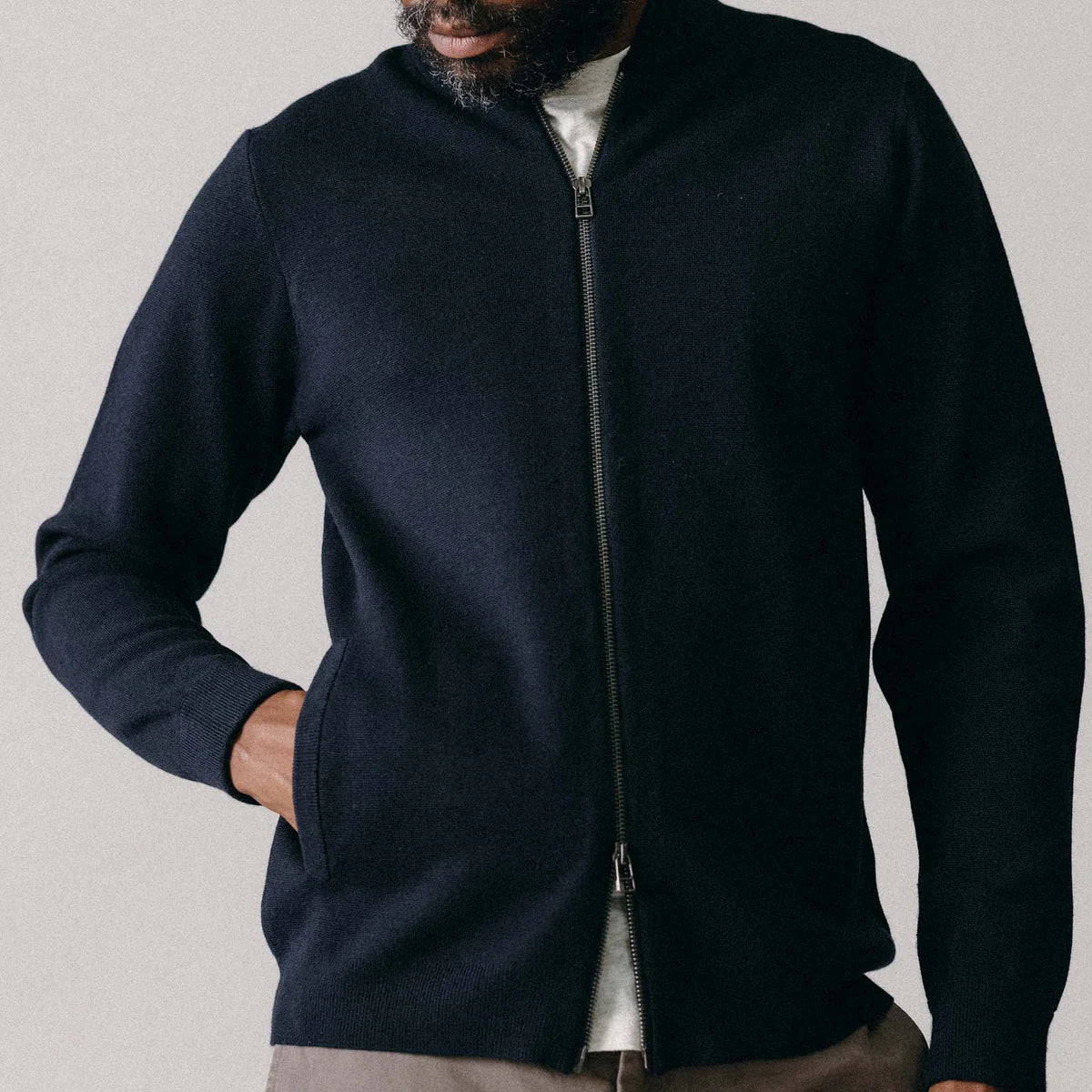 トップス Taylor Stitch The Portola Bomber 40 The Portola Bomber in Midnight Merino – Iron Pyrite Production