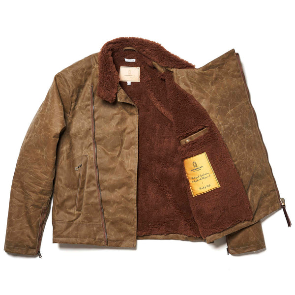 “Swedish” Tan Motorcycle Waxed Canvas Jacket (Ltd. Ed. 100 pcs)