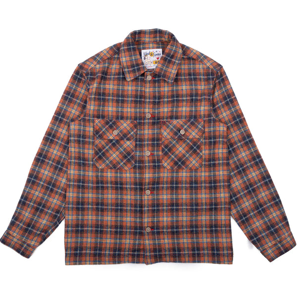 WORK SHIRT Triple Twist Yarn Flannel - Red