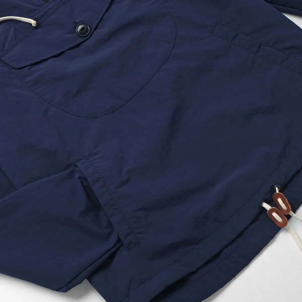 Navy Nylon Anorak Jacket