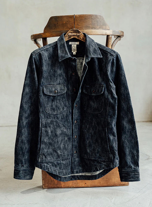 THE ANVIL MONSTER SLUB - INDIGO RINSE 17OZ SELVEDGE SHIRT JACKET