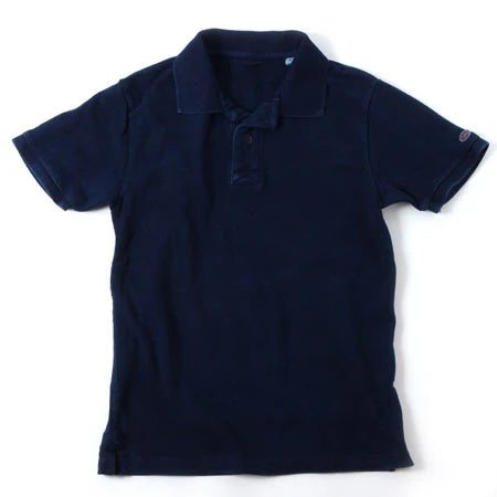 RAHBEN STITCH POLO SHIRT - Indigo