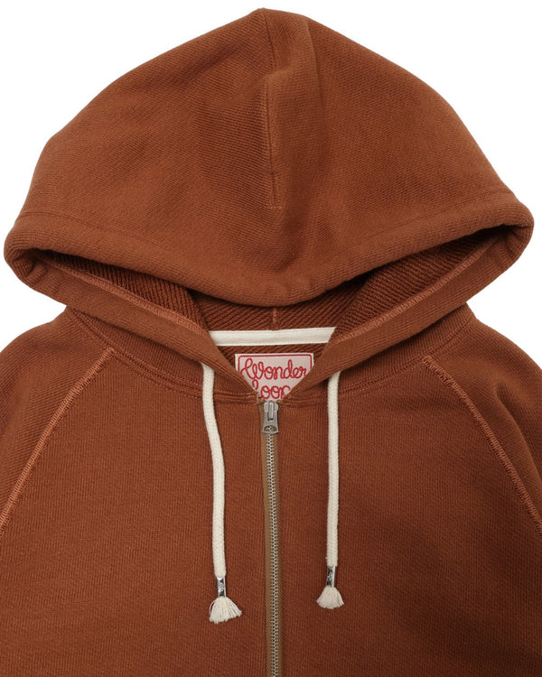 Zip Hoodie - Double Heavyweight French Terry - Rust