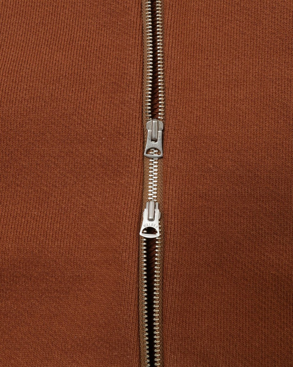 Zip Hoodie - Double Heavyweight French Terry - Rust