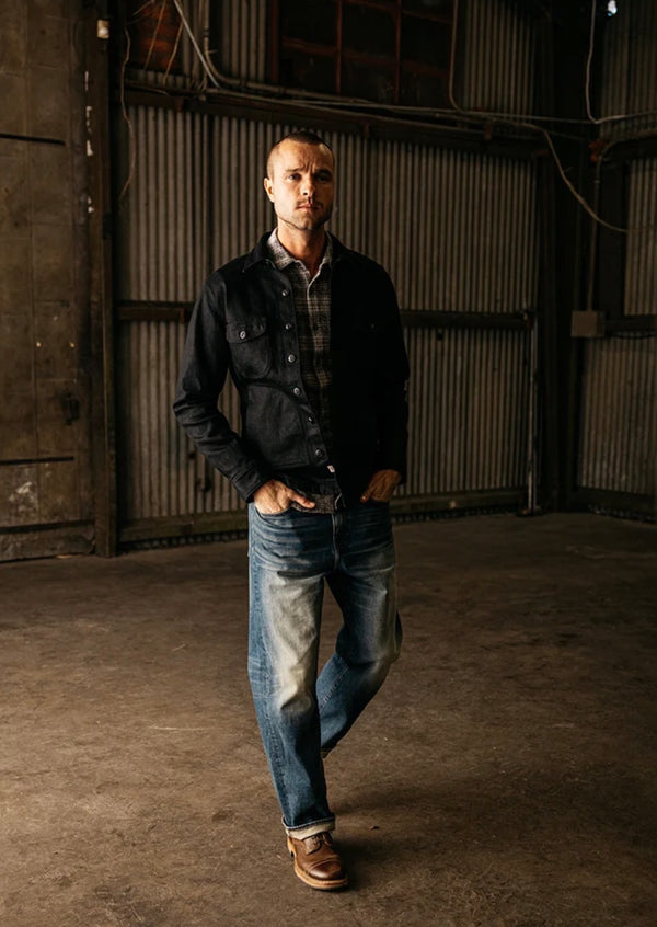 THE ANVIL COATED BLACK - RINSE 14OZ SELVEDGE