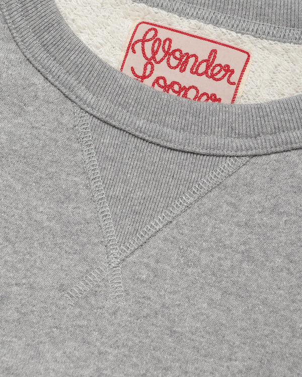 Pullover Crewneck - Super Looper French Terry - Heather Grey