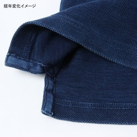 RAHBEN STITCH POLO SHIRT - Indigo