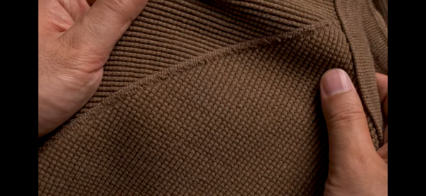 Henley - Iron Mordant Foxfibre® Heavyweight Waffle - Coyote 80