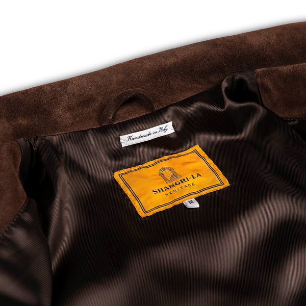 “Terracotta” Brown Suede Jacket