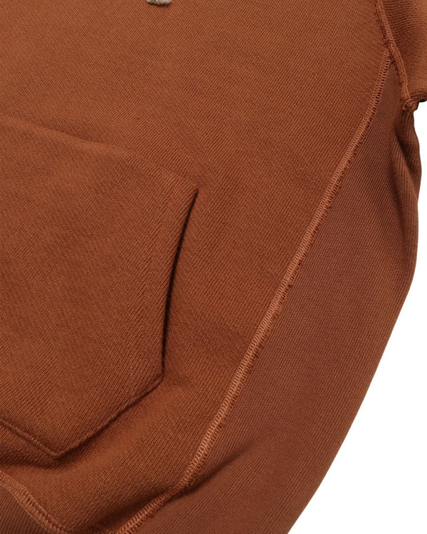 Pullover Hoodie - 876gsm Double Heavyweight French Terry - Rust