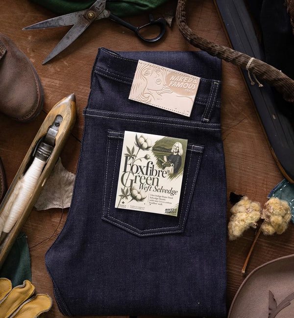 TRUE GUY
FoxFibre® Green Weft Selvedge Denim Jeans