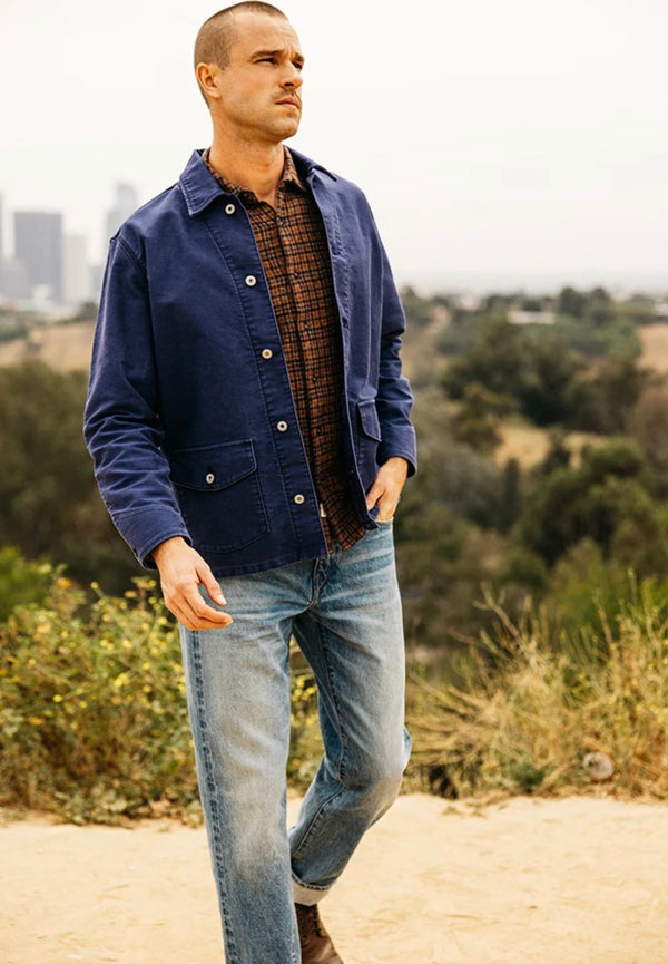 THE CLAMP MOLESKIN JACKET- WEATHERED NAVY