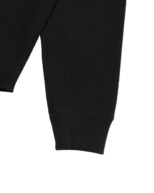 Henley - Cashmere Blend Honeycomb - Sumi Black