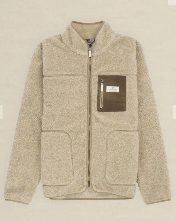HEROES WOOL FLEECE JACKET - Natural