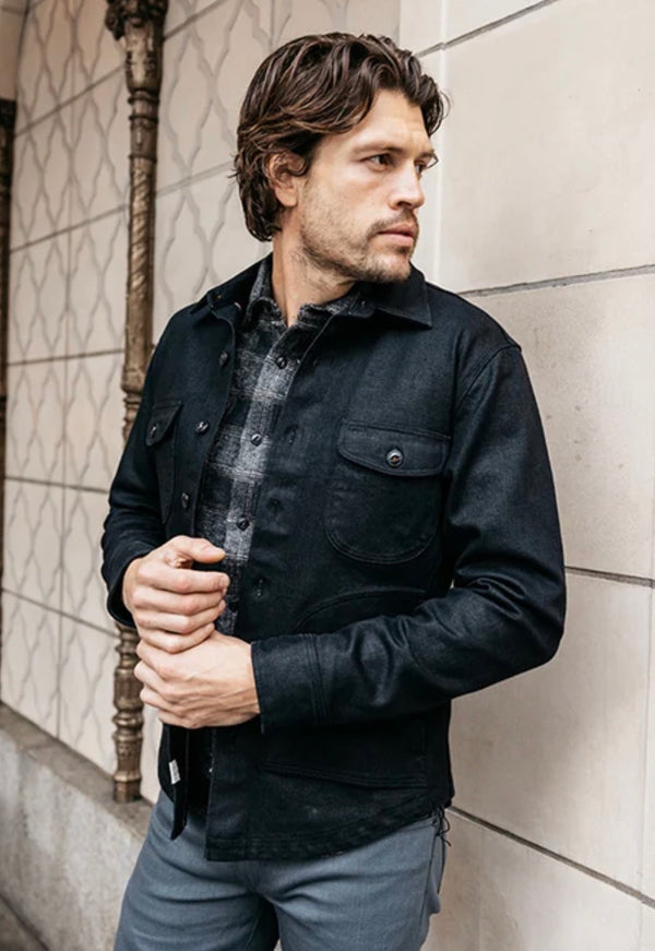 THE ANVIL COATED BLACK - RINSE 14OZ SELVEDGE
