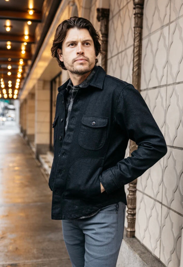 THE ANVIL COATED BLACK - RINSE 14OZ SELVEDGE