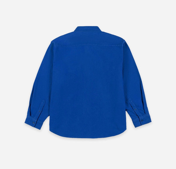 NOTCHED POCKET FLANNEL SHIRT - ULTRA BLUE