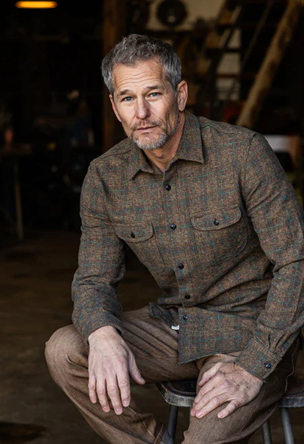 The Brace Triple Twisted Plaid Shirt - Oak