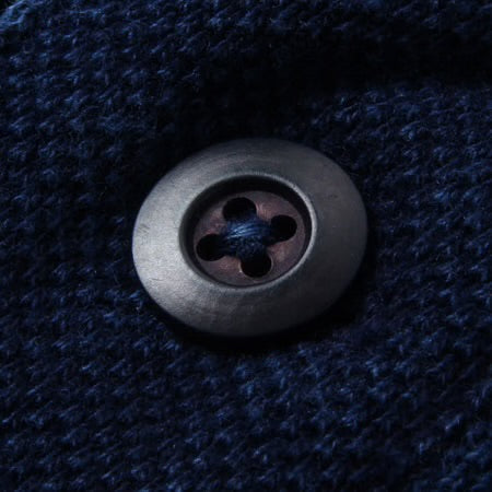 RAHBEN STITCH POLO SHIRT - Indigo