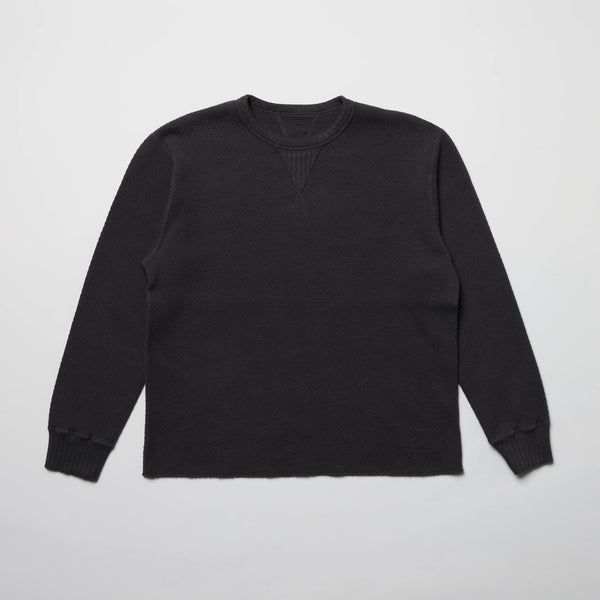 Date Thermal “Double V” Shirt Washed Black