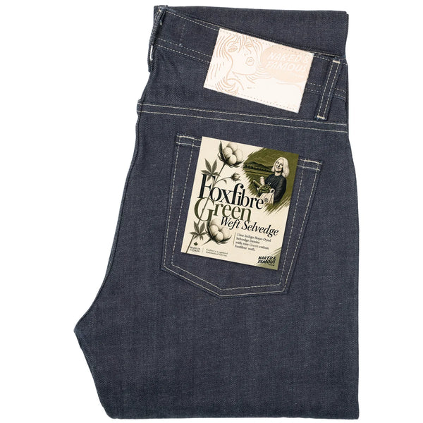 WEIRD GUY
FoxFibre® Green Weft Selvedge Denim Jeans