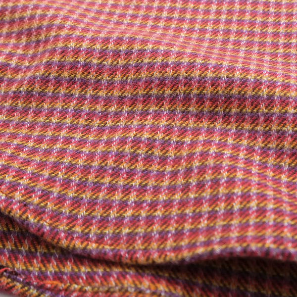 Sunset Micro Plaid Flannel Classic Shirt