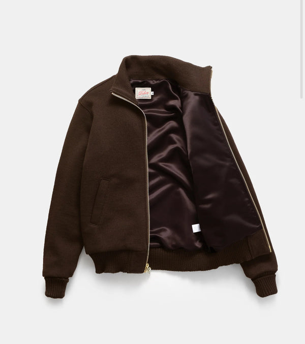 Full Throtle Moto Sweater - Wool Knit, Brown