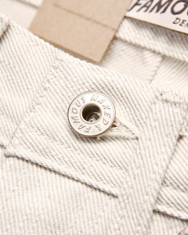"Tabi" 11.5oz Off White Selvedge Denim - Weird Guy Fit