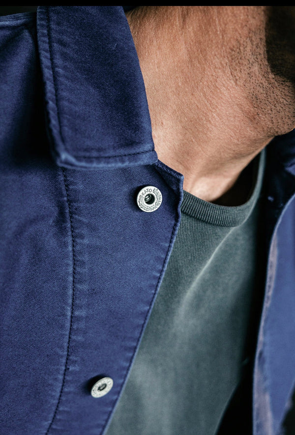 THE CLAMP MOLESKIN JACKET- WEATHERED NAVY