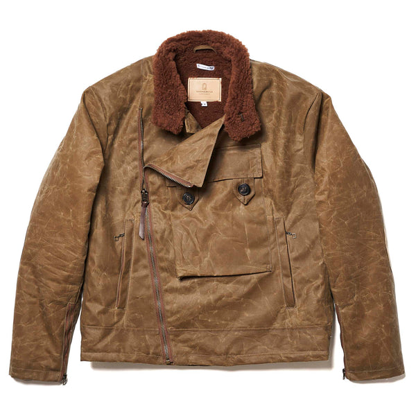 “Swedish” Tan Motorcycle Waxed Canvas Jacket (Ltd. Ed. 100 pcs)