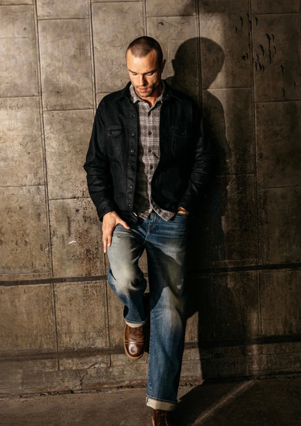 THE ANVIL COATED BLACK - RINSE 14OZ SELVEDGE