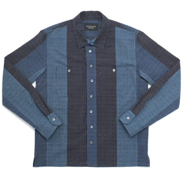 Indigo Sashiko Club Shirt