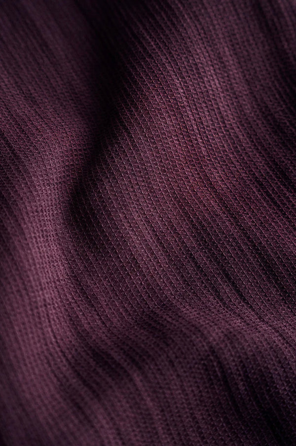 The Wrench Waffle Camp Shirt in Merlot