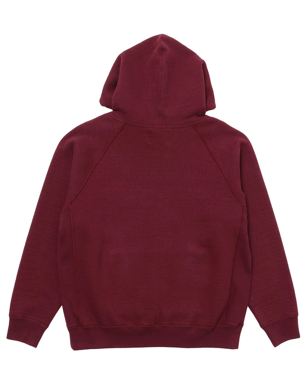 Pullover Hoodie - 876gsm Double Heavyweight French Terry - Burgundy