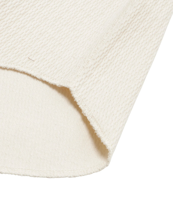 Henley - Cashmere Blend Honeycomb - Ecru