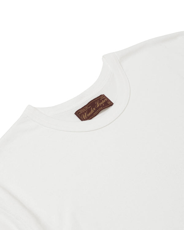 Crewneck T-shirt - Ultimate Pima Tsuriami - White