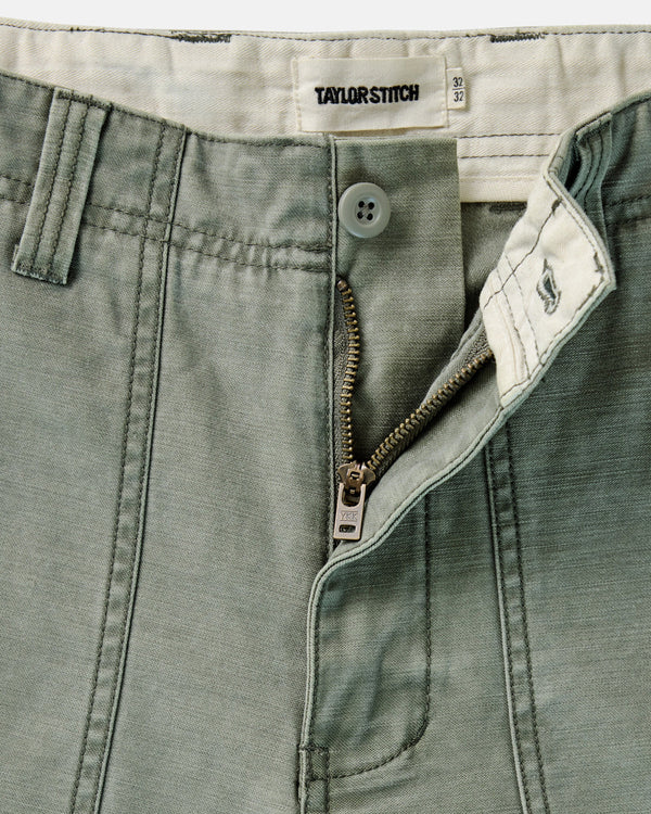 The Surplus Pant
in Field Olive Reverse Sateen