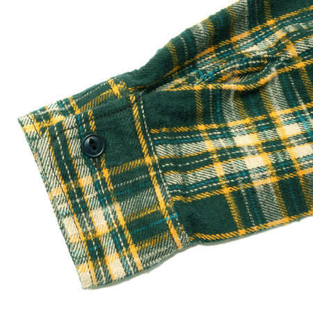 502655 SLUBBY FLANNEL SHIRT GREEN