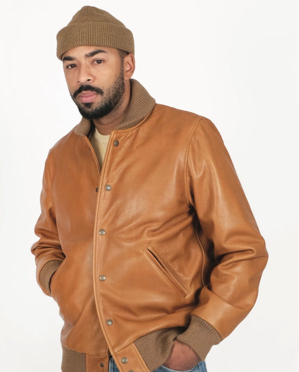 All-City Leather Jacket - Rust