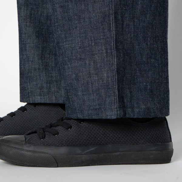 Pleated Trouser - 10oz Rinsed Denim - Indigo