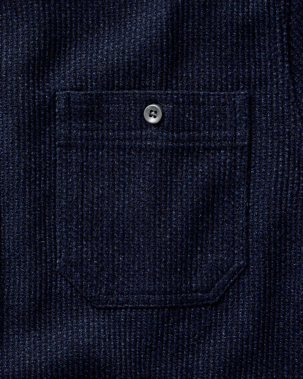 The Utility Shirt
in Rinsed Indigo Sashiko