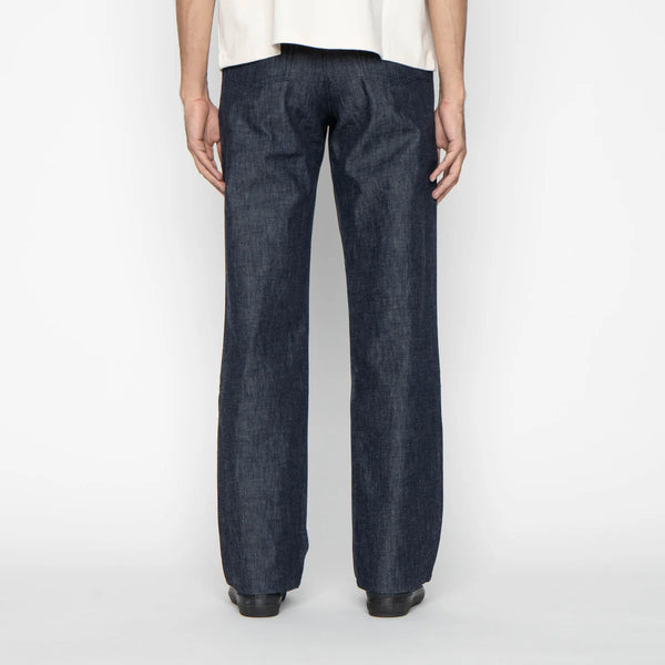 Pleated Trouser - 10oz Rinsed Denim - Indigo