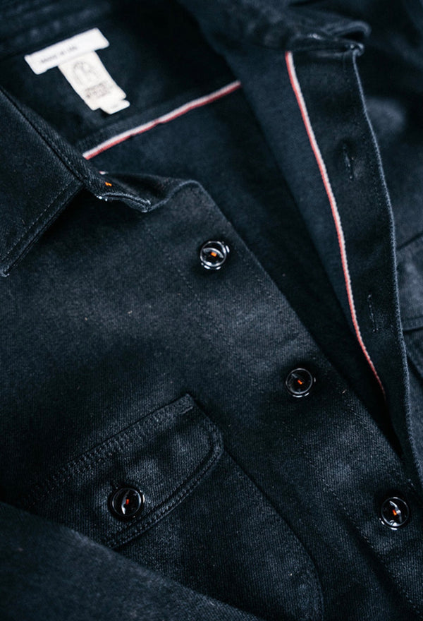 THE ANVIL COATED BLACK - RINSE 14OZ SELVEDGE