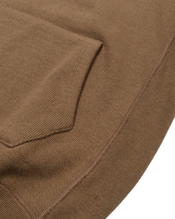 Pullover Hoodie - Iron Mordant Foxfibre® Double Heavyweight French Terry - Coyote 80