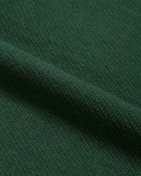 Zip Hoodie - Double Heavyweight French Terry - Racing Green