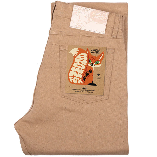 TRUE GUY Brown Fox Selvedge Denim Jeans