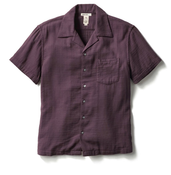 The Wrench Waffle Camp Shirt in Merlot