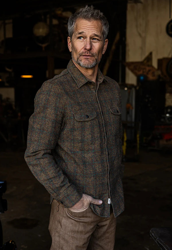 The Brace Triple Twisted Plaid Shirt - Oak