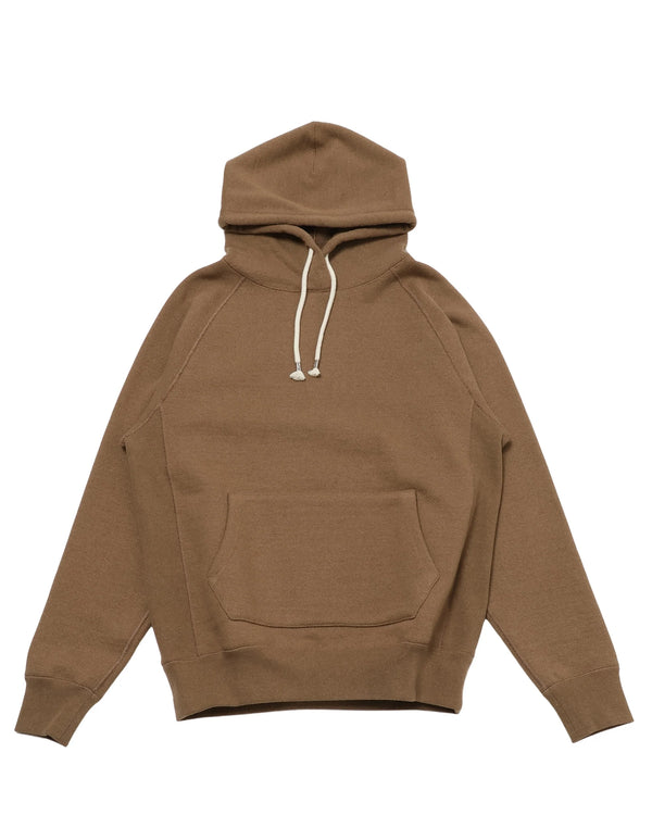 Pullover Hoodie - Iron Mordant Foxfibre® Double Heavyweight French Terry - Coyote 80